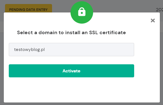 ssl domena